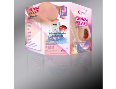 Fenix Pharma için yapmış olduğumuz Broşür Tasarımımız